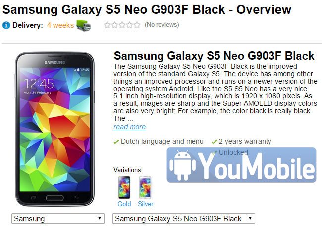 Samsung Galaxy S5 Neo