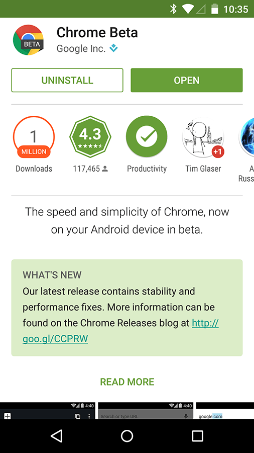 google chrome